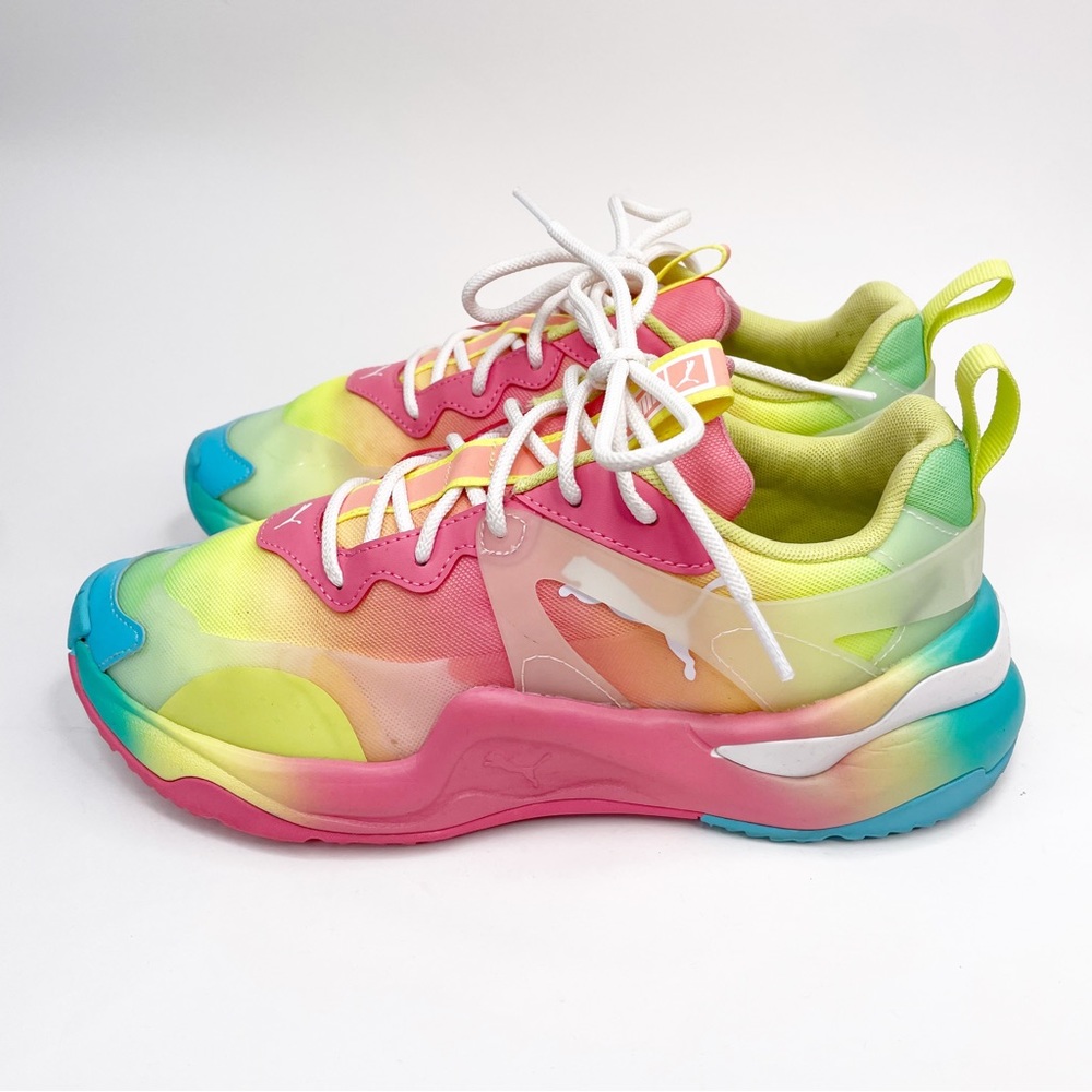 Puma For Free People Movement Rainbow Tie-Dye Rise Sneakers - Picture 4 of 10
